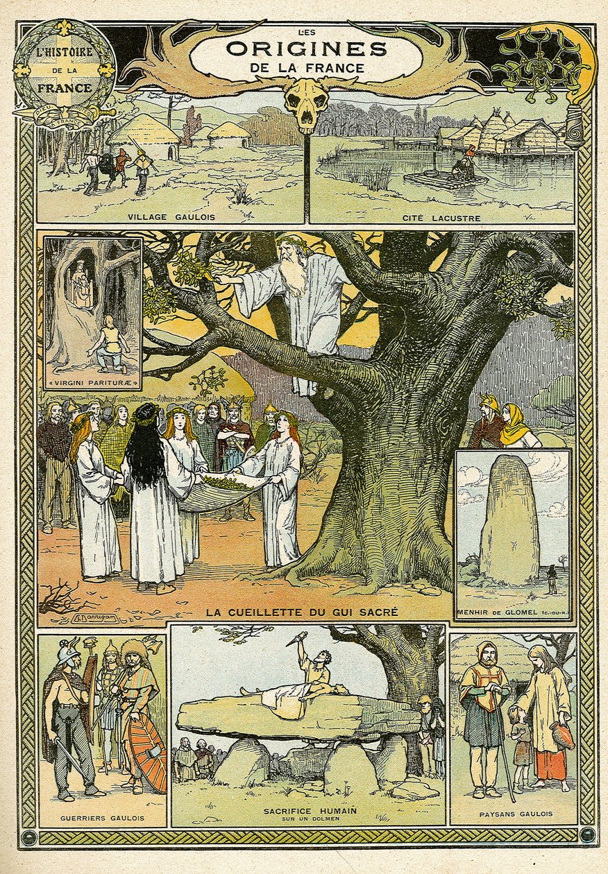 Původ Francie, z knihy "Histoire de France od French School