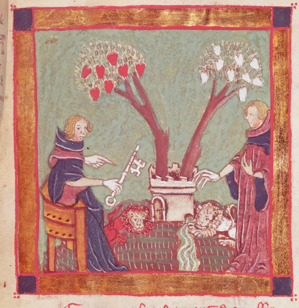 The Philosophers Will, z rukopisu alchymie, 14. století od French School