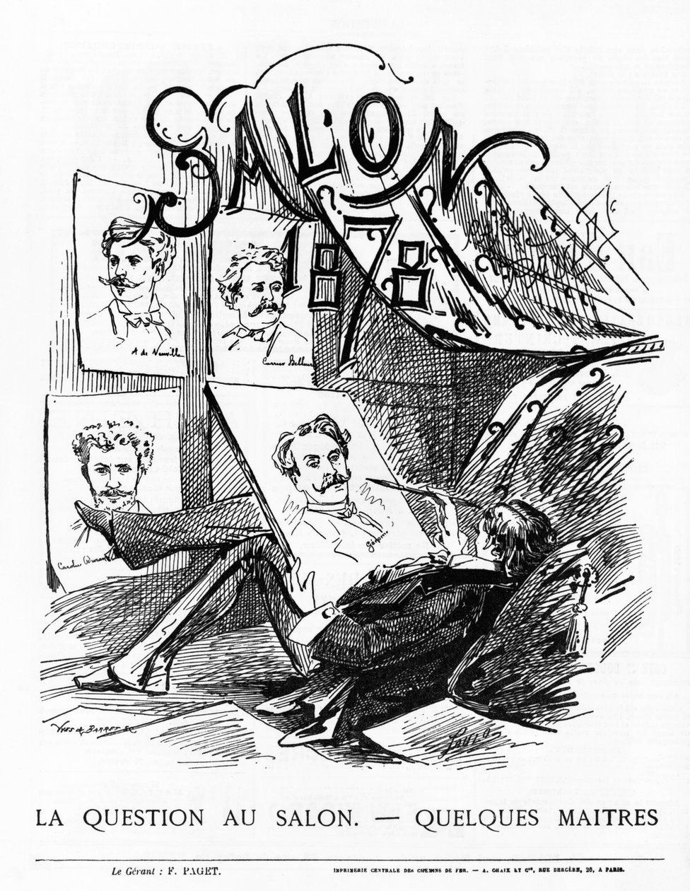 Otázka v salonu – nějací mistři? Pařížský salon z roku 1878 od French School