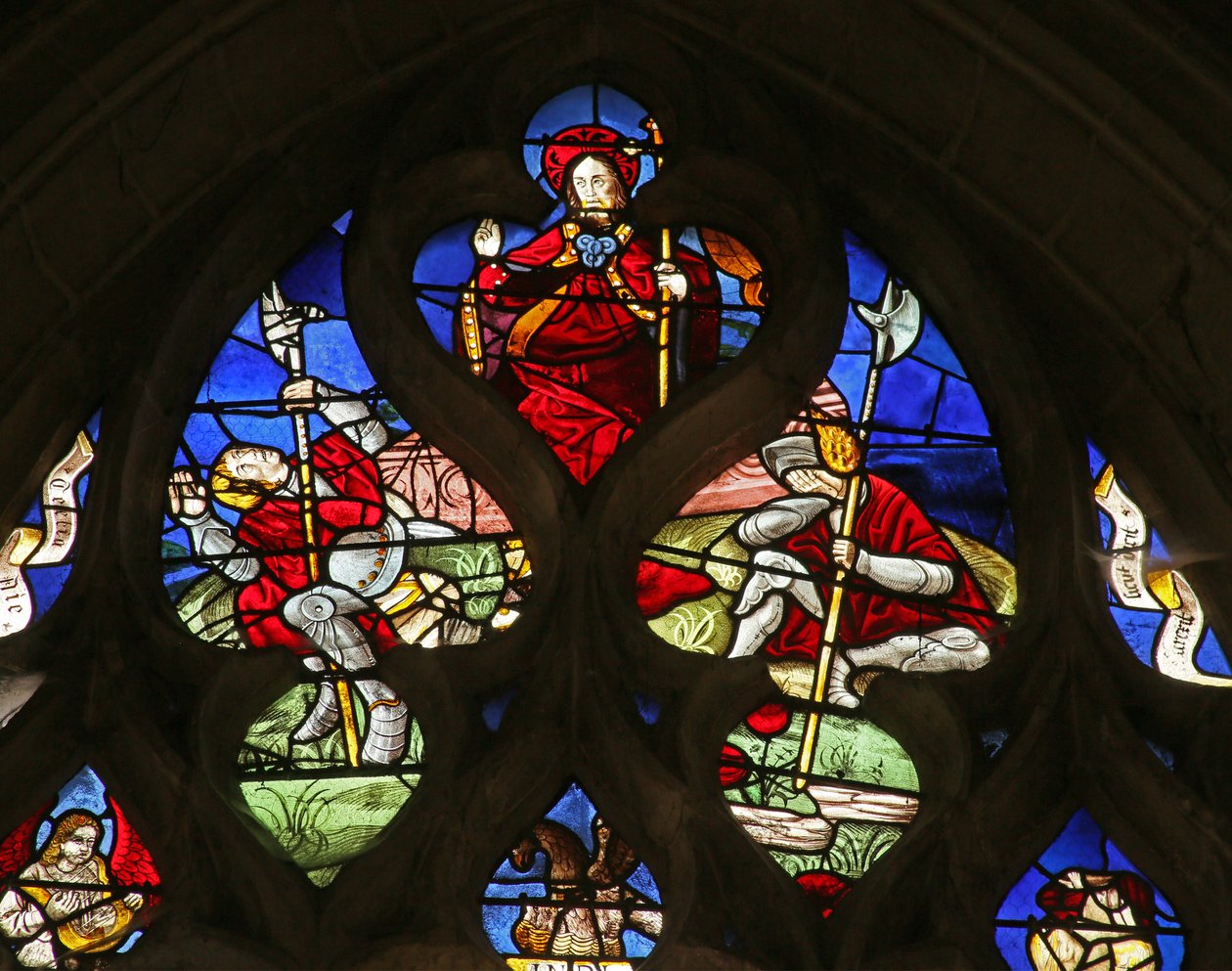 The Resurrection (pelikán s mládětem dole) od French School