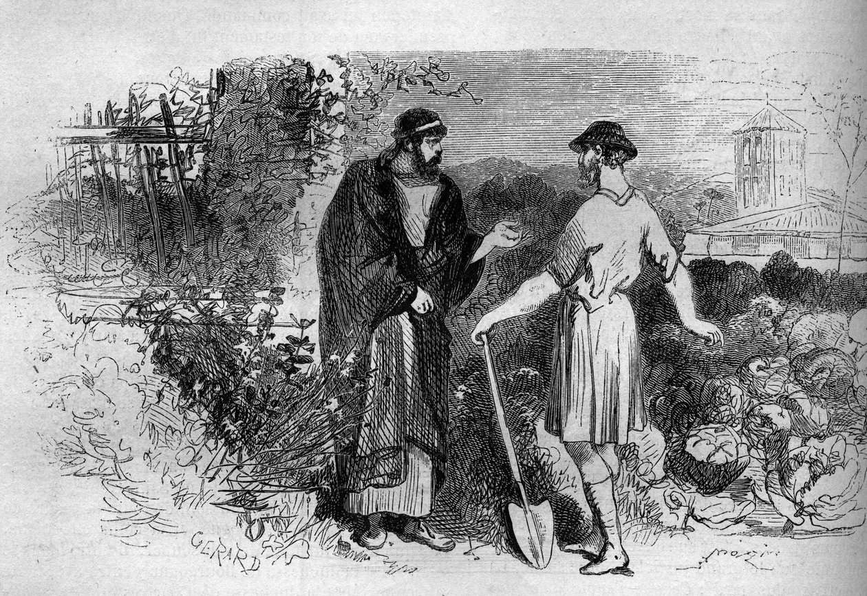 Římský císař Dioklecián (245-313) v Salone. od French School