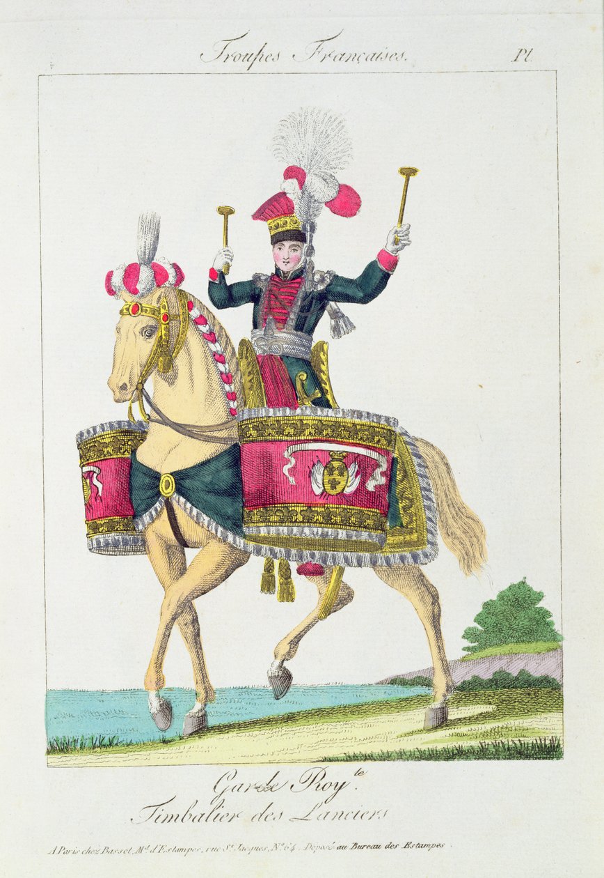 Královská garda: Kettledrummer of the Lancers, deska od francouzských jednotek od French School
