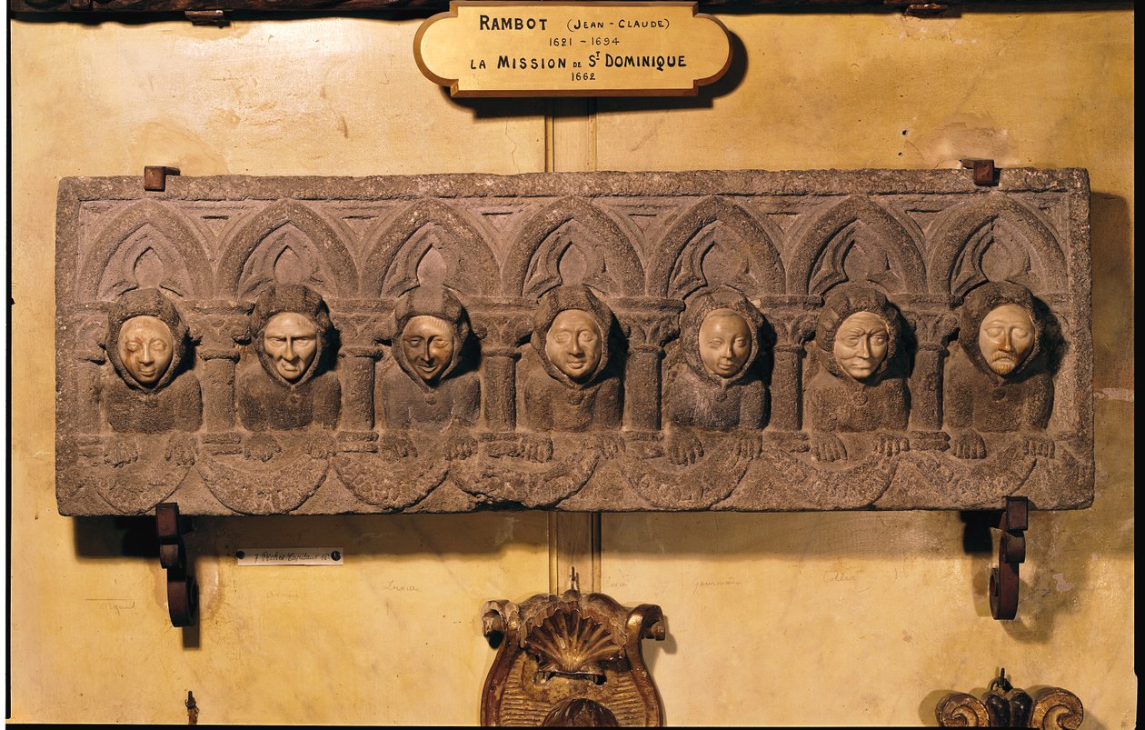 Sedm smrtelných hříchů (kámen a slonovina) od French School