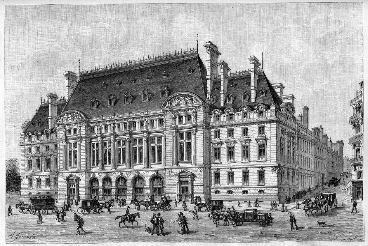 Sorbonna byla renovována v roce 1887 z rue des Ecoles. od French School