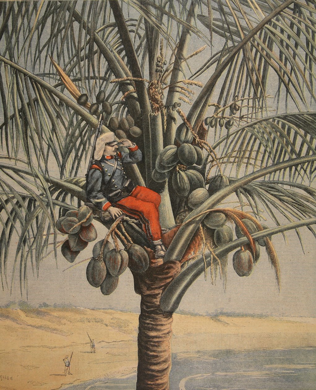 Španělská americká válka, ilustrace z Le Petit Journal: Supplement illustre, 12. června 1898 od French School