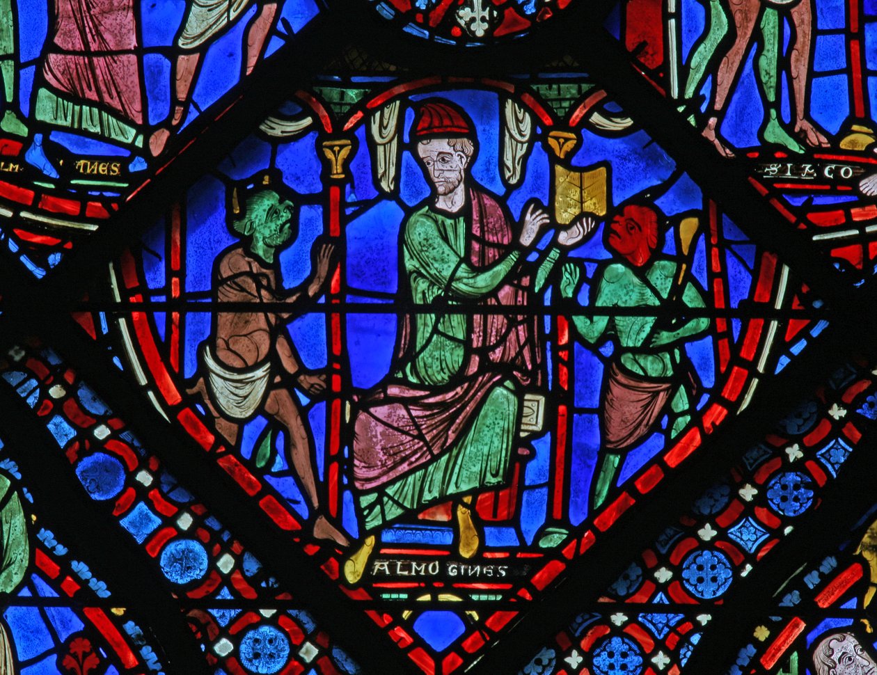 The St James Window: Almogines (Hermogines) vyvolává démony (w5) od French School