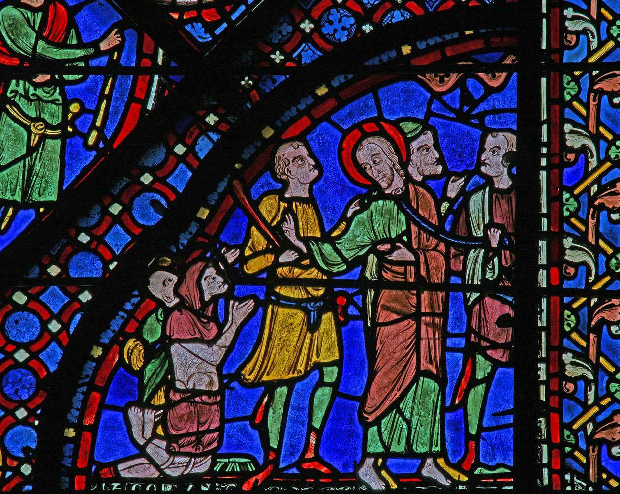 The St James Window: James léčí paralytika (w5) od French School