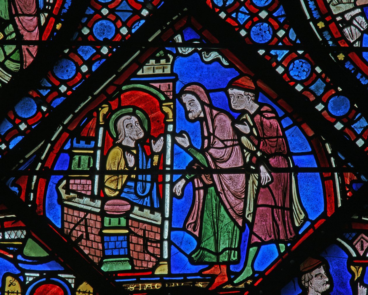 The St James Window: oslovuje lidi z vězení (w5) od French School