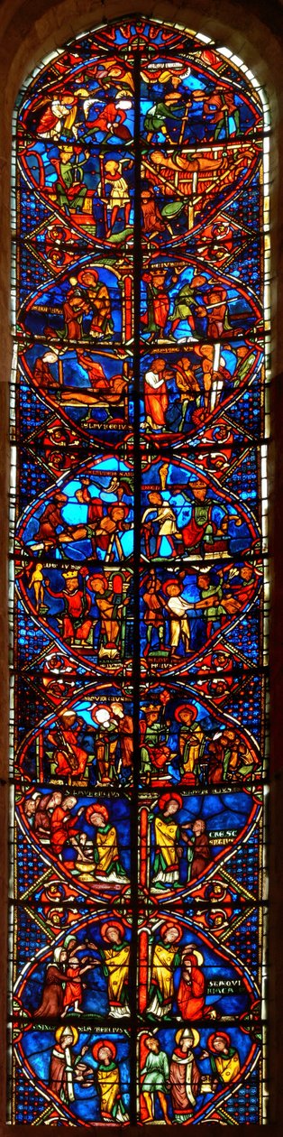Okno svatého Vavřince od French School