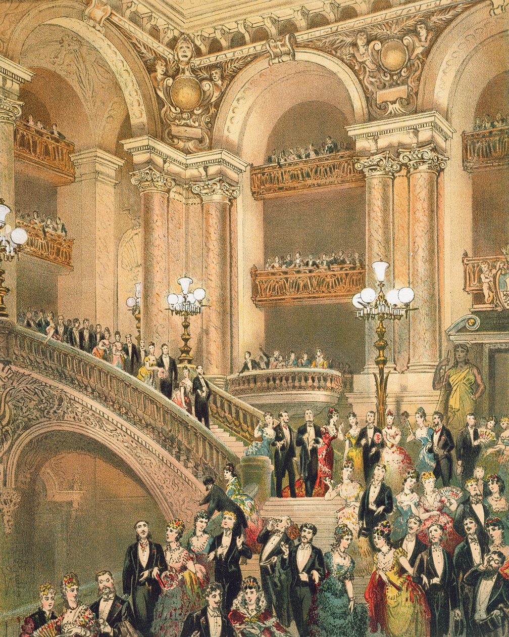 Schodiště opery, c.1875 od French School