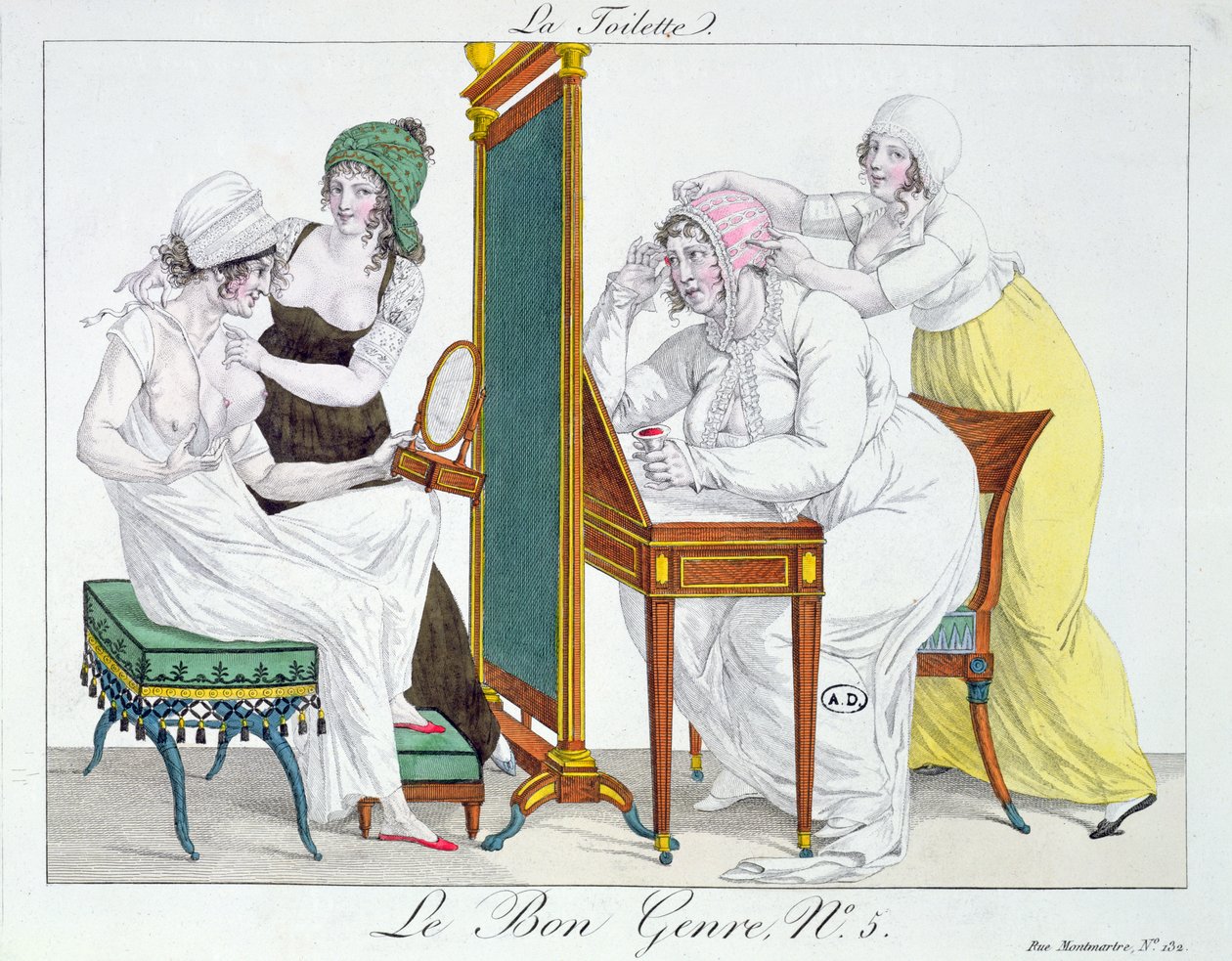 The Toilet, ze série Le Bon Genre, začátek 19. století od French School