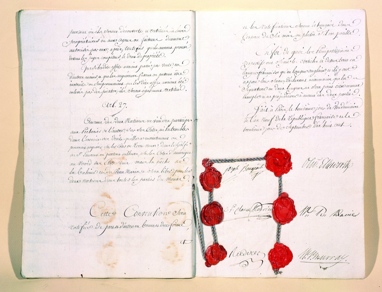 Smlouva z Mortefontaine, 30. září 1800 od French School