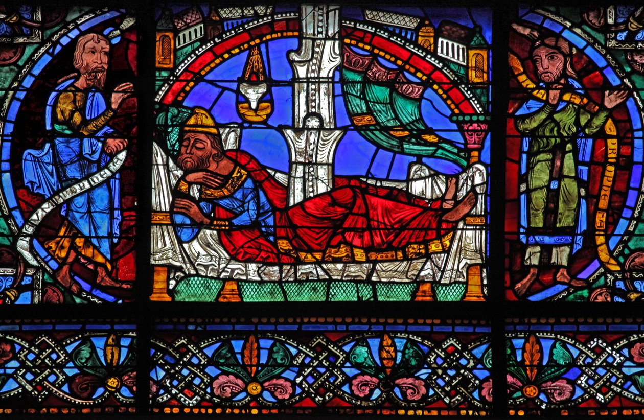Jesseho strom: Nahum, Jesse, Ozeáš (w49) od French School