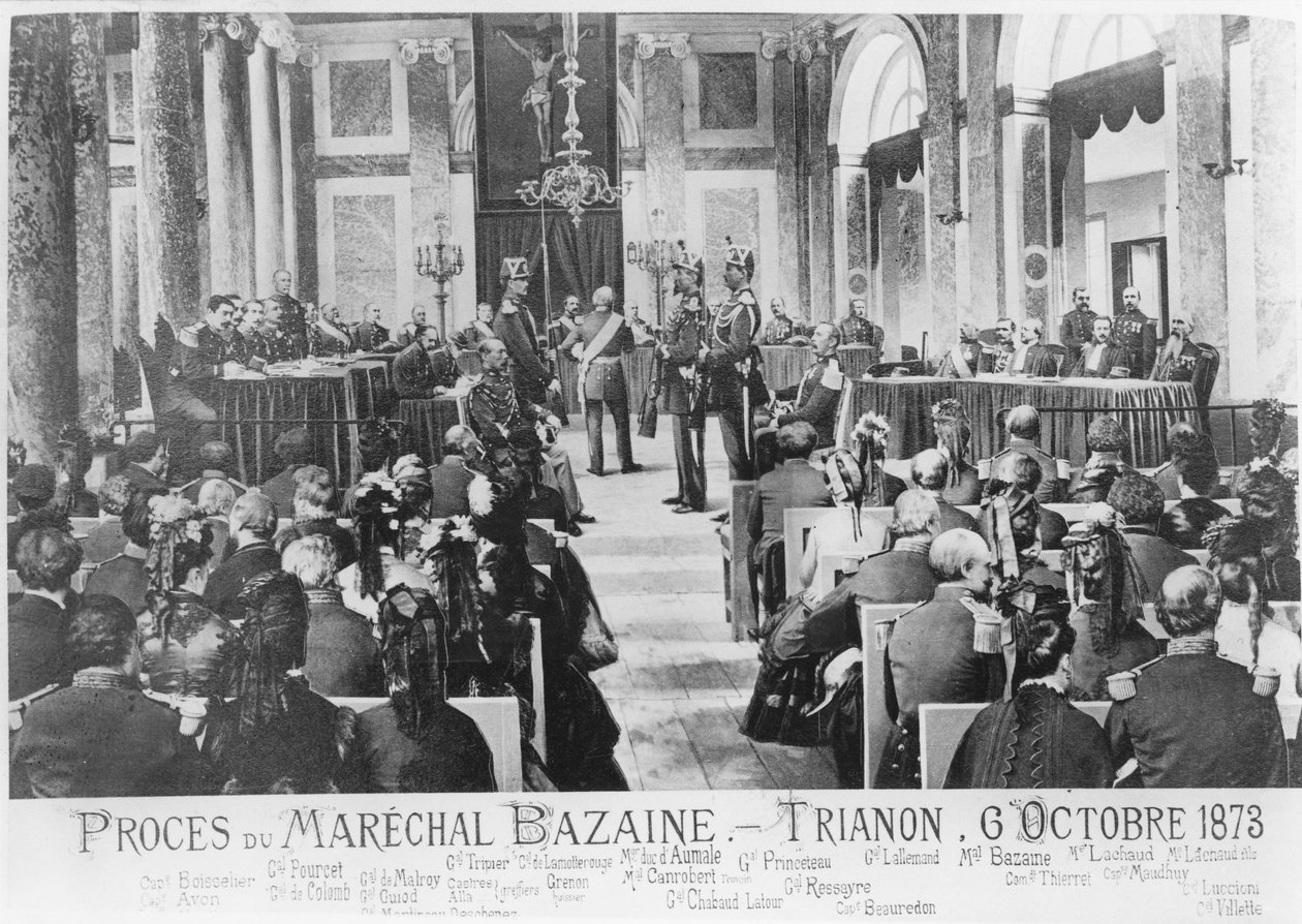Proces s maršálem Bazainem, Trianon, 6. října 1873 od French School