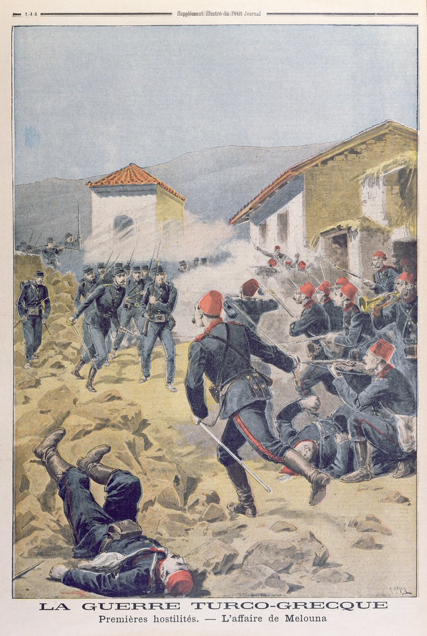 Turco-řecká válka, z Le Petit Journal, květen 1897 od French School