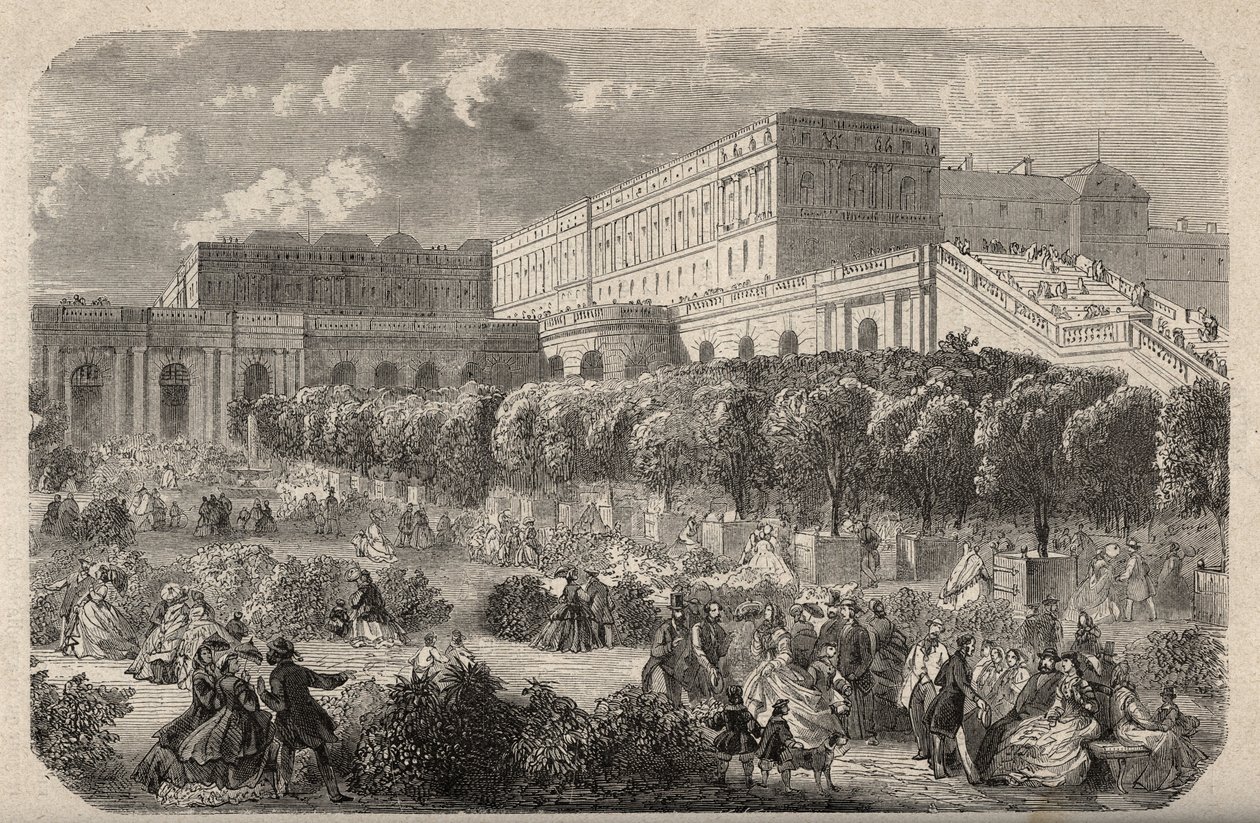 Versailles Orangerie - Orangerie du chateau de Versailles - rytina "" PATRIE" - PECTUREQUIREQUE POPIS FRANCIE V 6 SVAZTECH LUCIEN HUARD - konec 19. stol. od French School