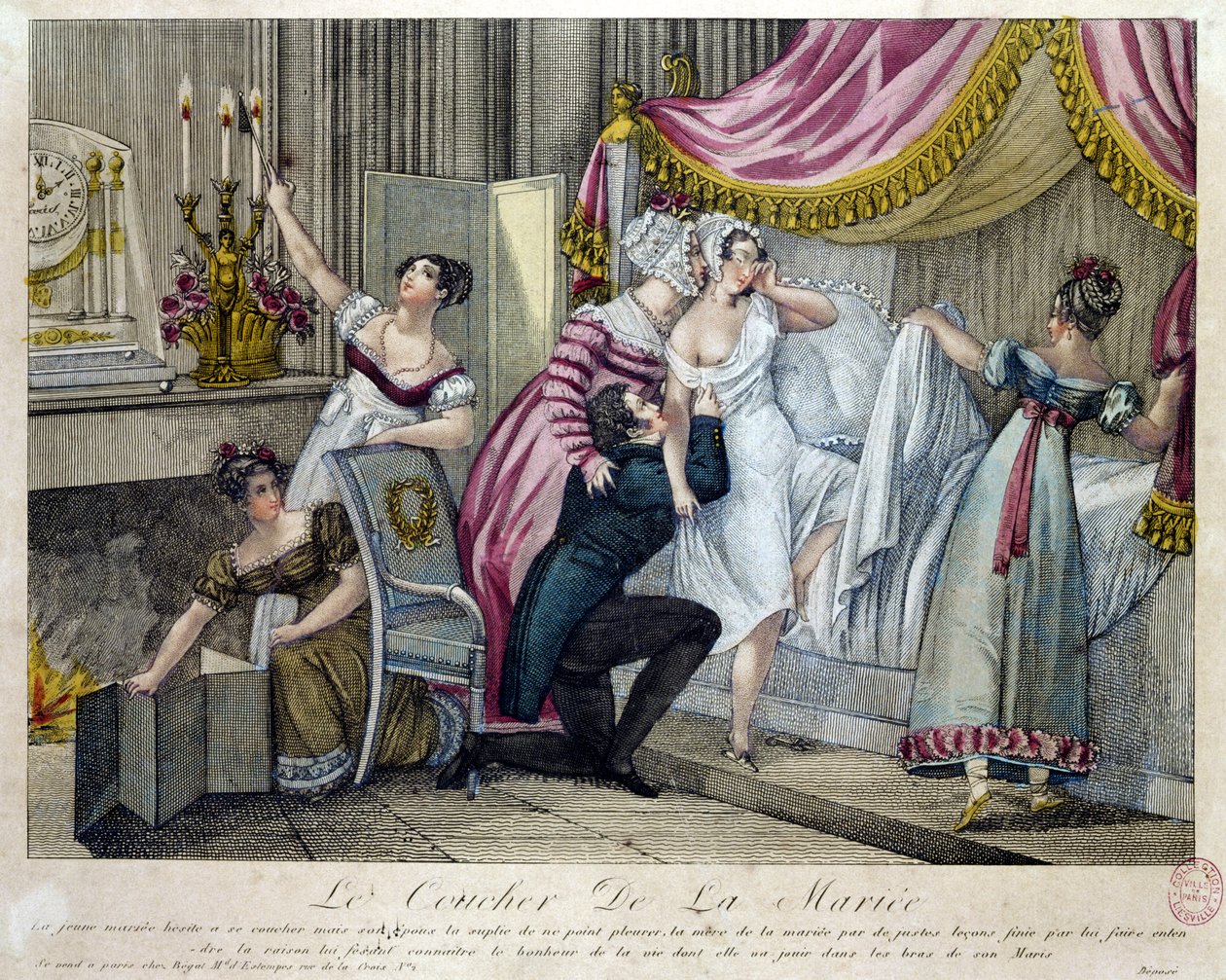 Svatební noc, kolem roku 1820 od French School