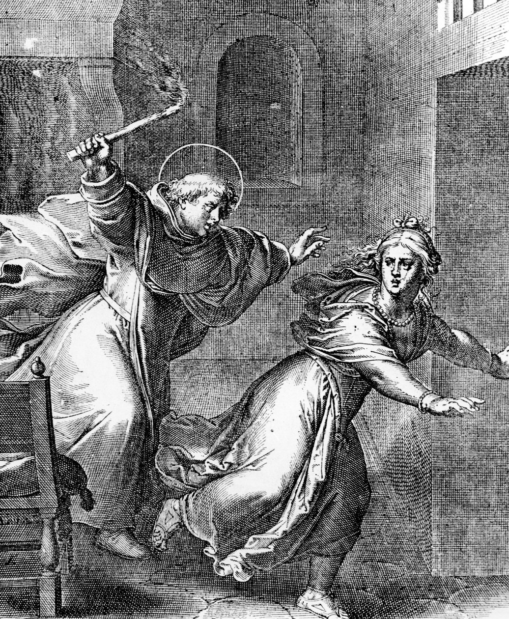 Mladý Thomas Aquinas pronásleduje svůdnici ze svého pokoje od French School