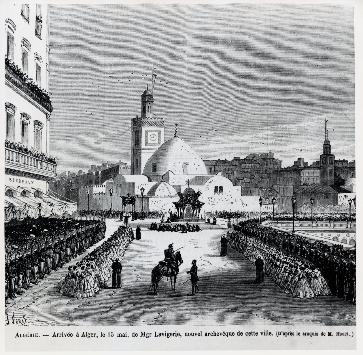 Příjezd Charlese Lavigerie, nového arcibiskupa města, do Alžíru, 15. května 1867 od French School