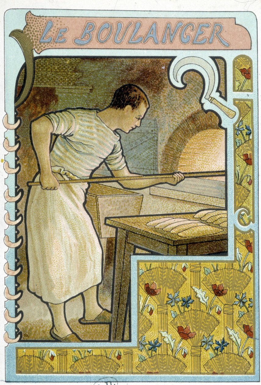 Pekař u své trouby - Chromo. od French School