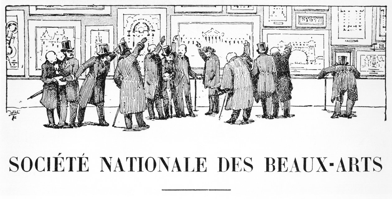 Katedra architektury, Societe Nationale des Beaux-Arts, Salon z roku 1910, ilustrace z LArchitecture, 1910 od French School