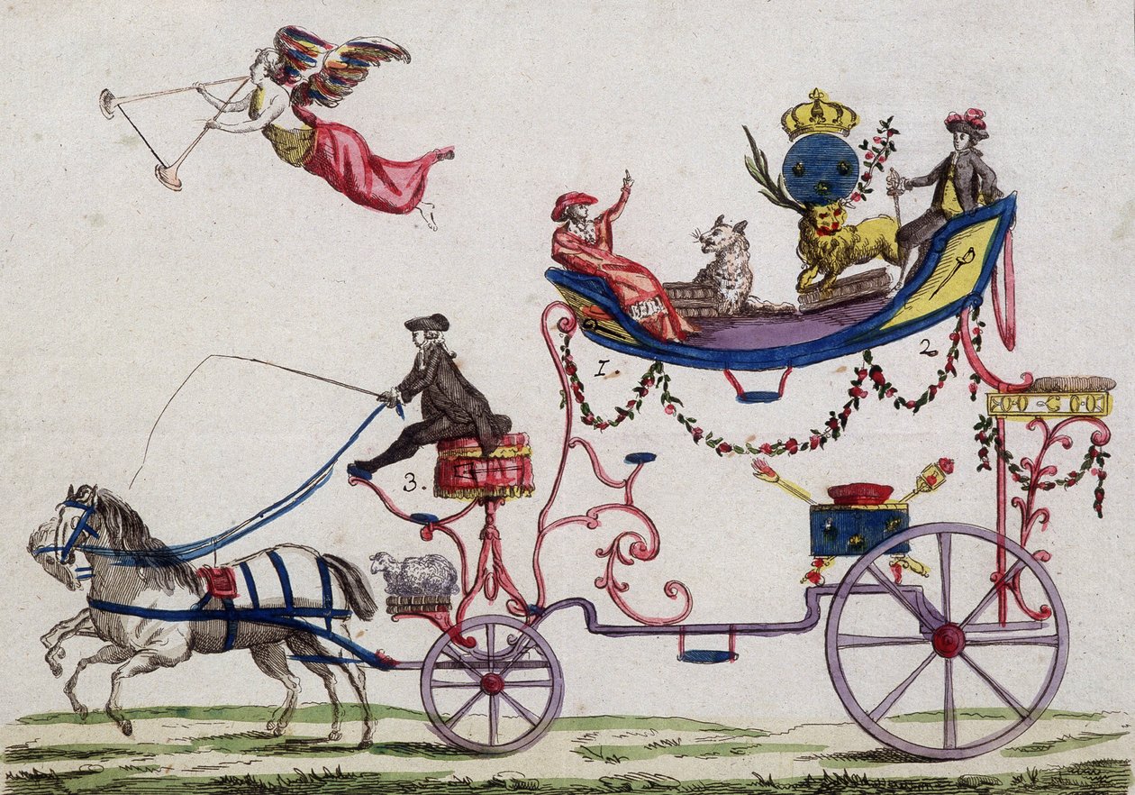 Odchod tří řádů do Versailles v březnu 1789 od French School
