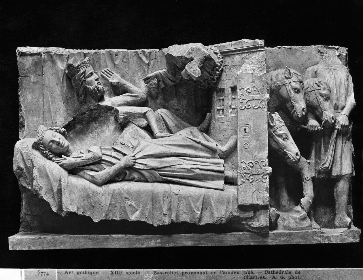 Sen tří králů z katedrály v Chartres (sádra odlitá z kamene) od French School