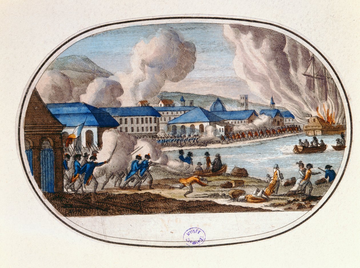 Poslední den obléhání Toulonu, 18. prosince 1793 od French School