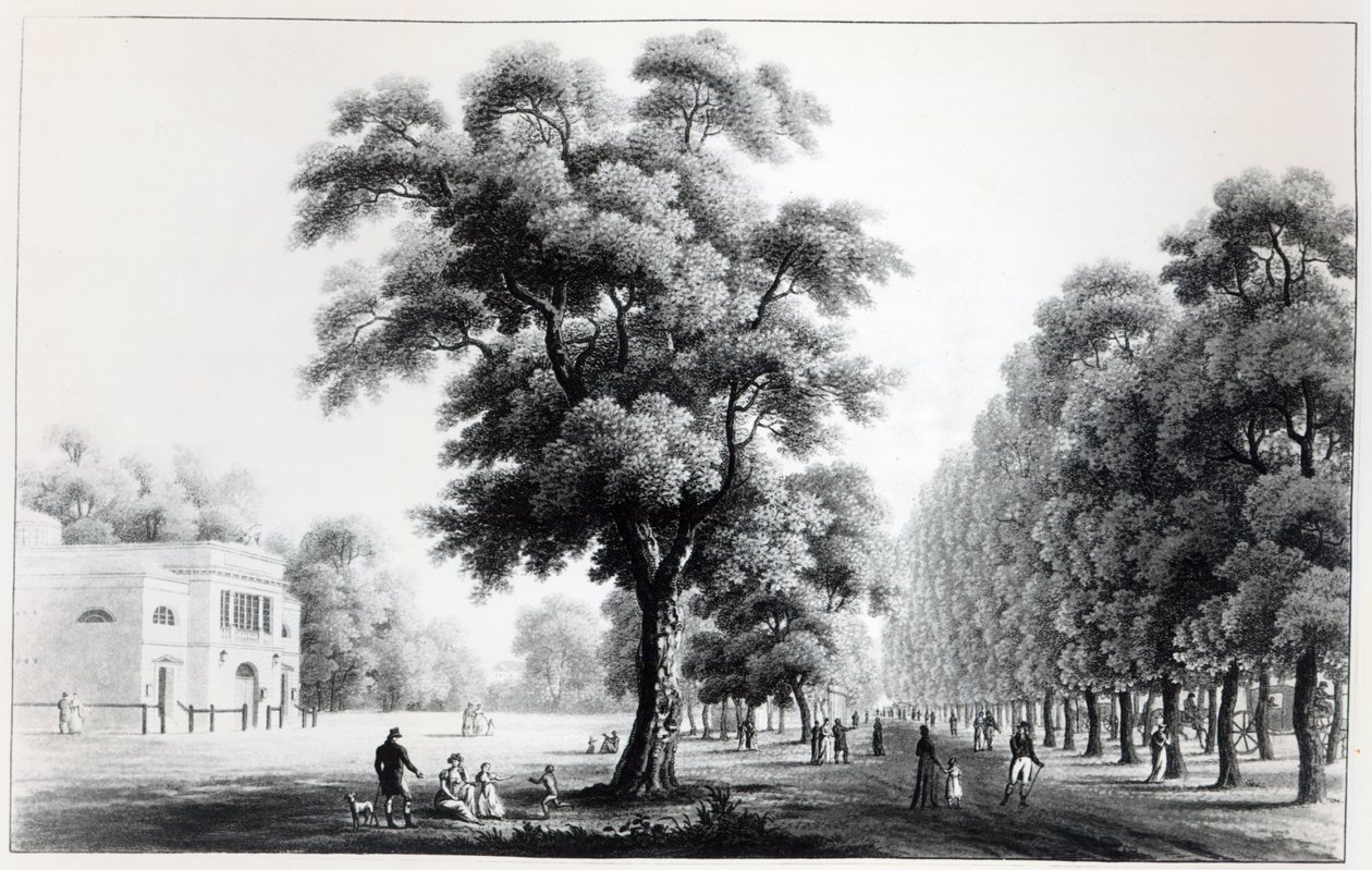 Hlavní třída v Prátru, Vídeň, 1821 od French School