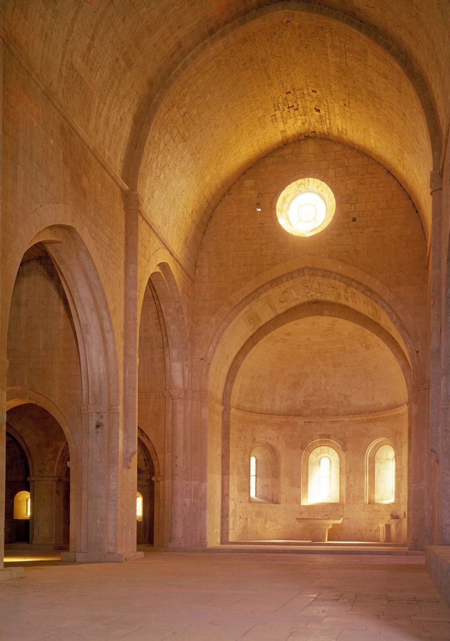 Loď cisterciáckého opatství založeného roku 1146 od French School