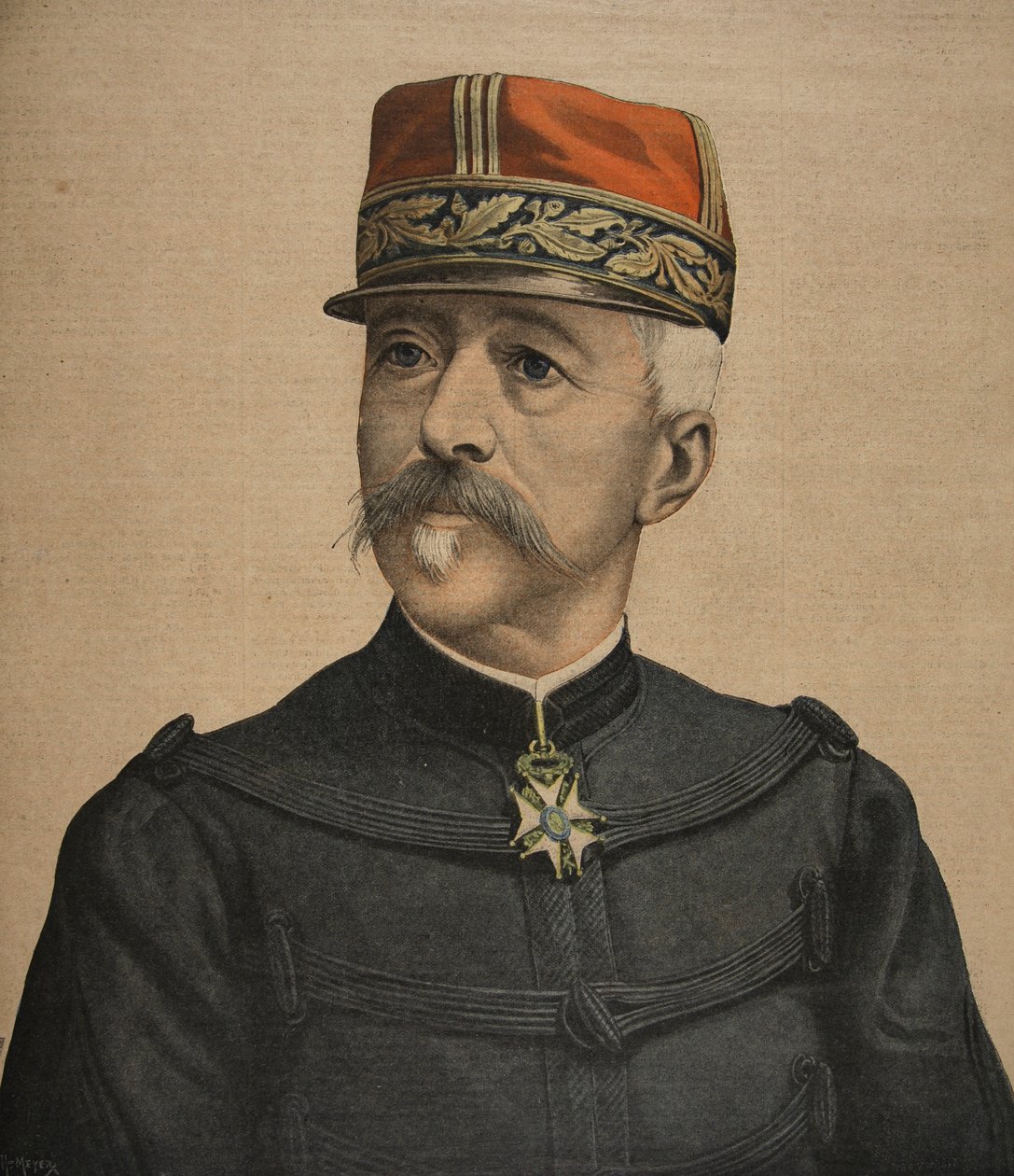 Nový náčelník štábu francouzské armády, ilustrace z Le Petit Journal: Supplement illustre, 18. září 1898 od French School