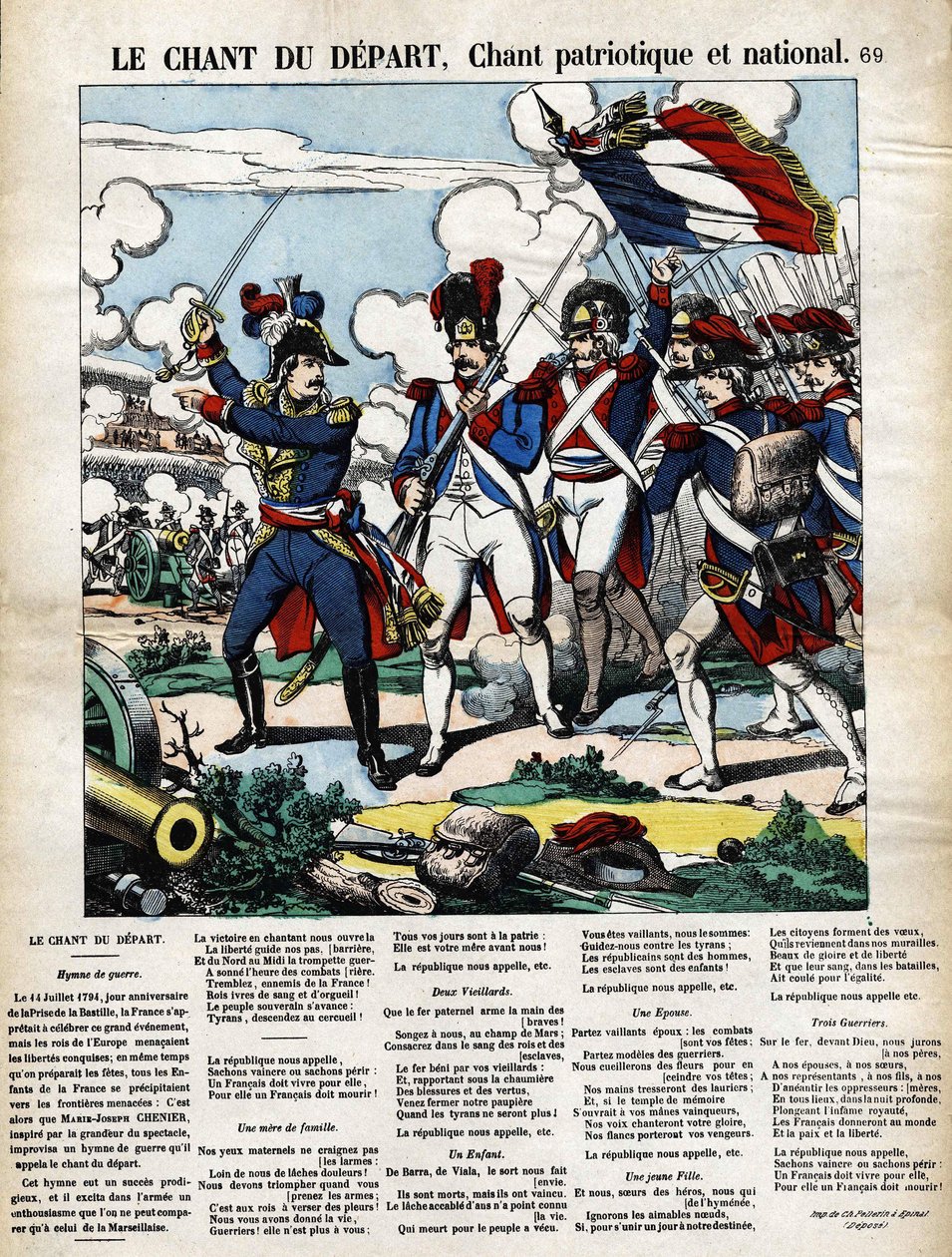 Píseň startu, vlastenecká a národní píseň. od French School