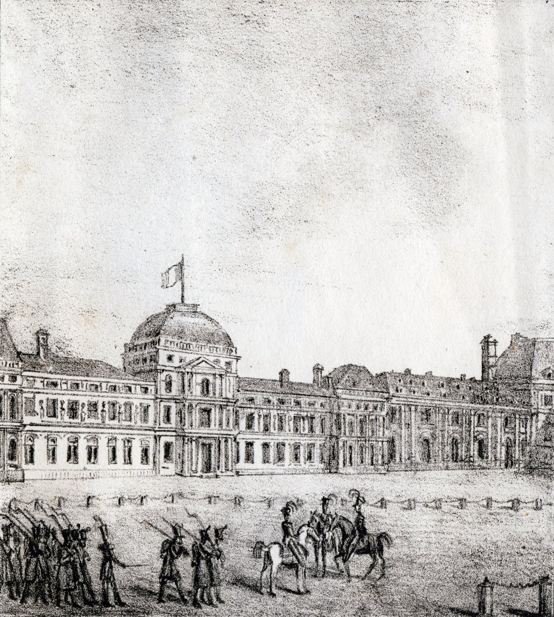Tuileries - "Alphabet Picturesque des Monumens de Paris" c.1840 (rytina) od French School