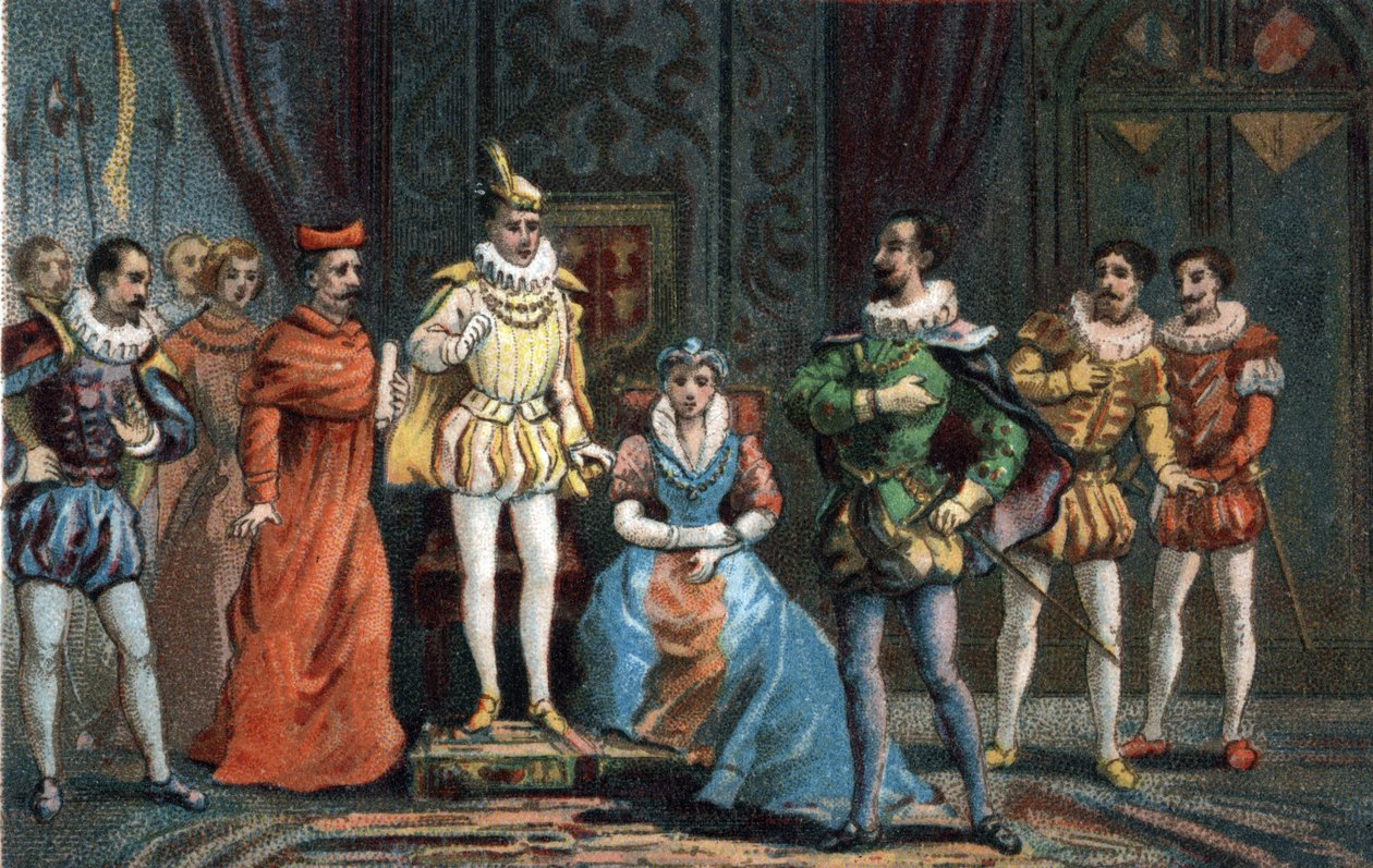 Mladý princ Francois II., který se stal francouzským králem (1544-1560), prohlásil před poslanci parlamentu, že za regenty zvolil vévodu z Guise (Francois od French School