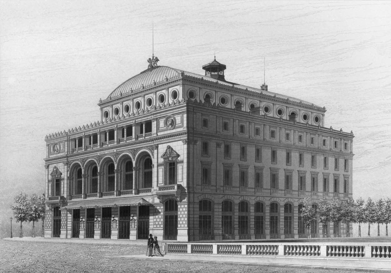 Theatre Lyrique, nyní Theatre de la Ville, Place du Chatelet, Paříž od French School