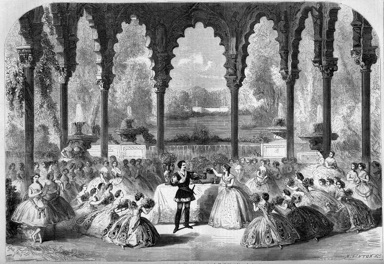 Divadelní zastoupení na Academy Imperiale de Musique, Paříž od French School