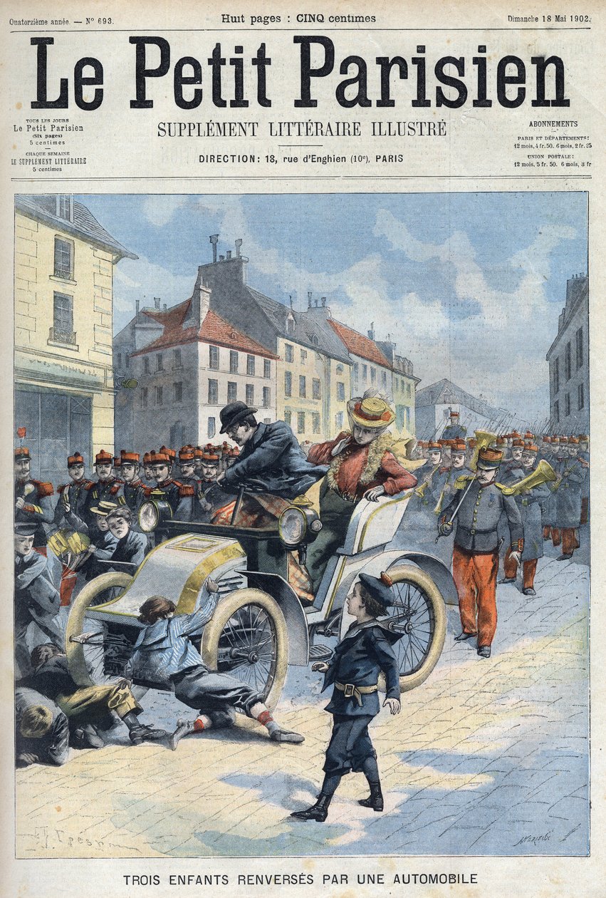 Tři děti převrácené autem, Boulevard de l