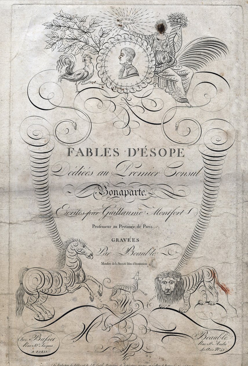 Titulní strana “” Fables d