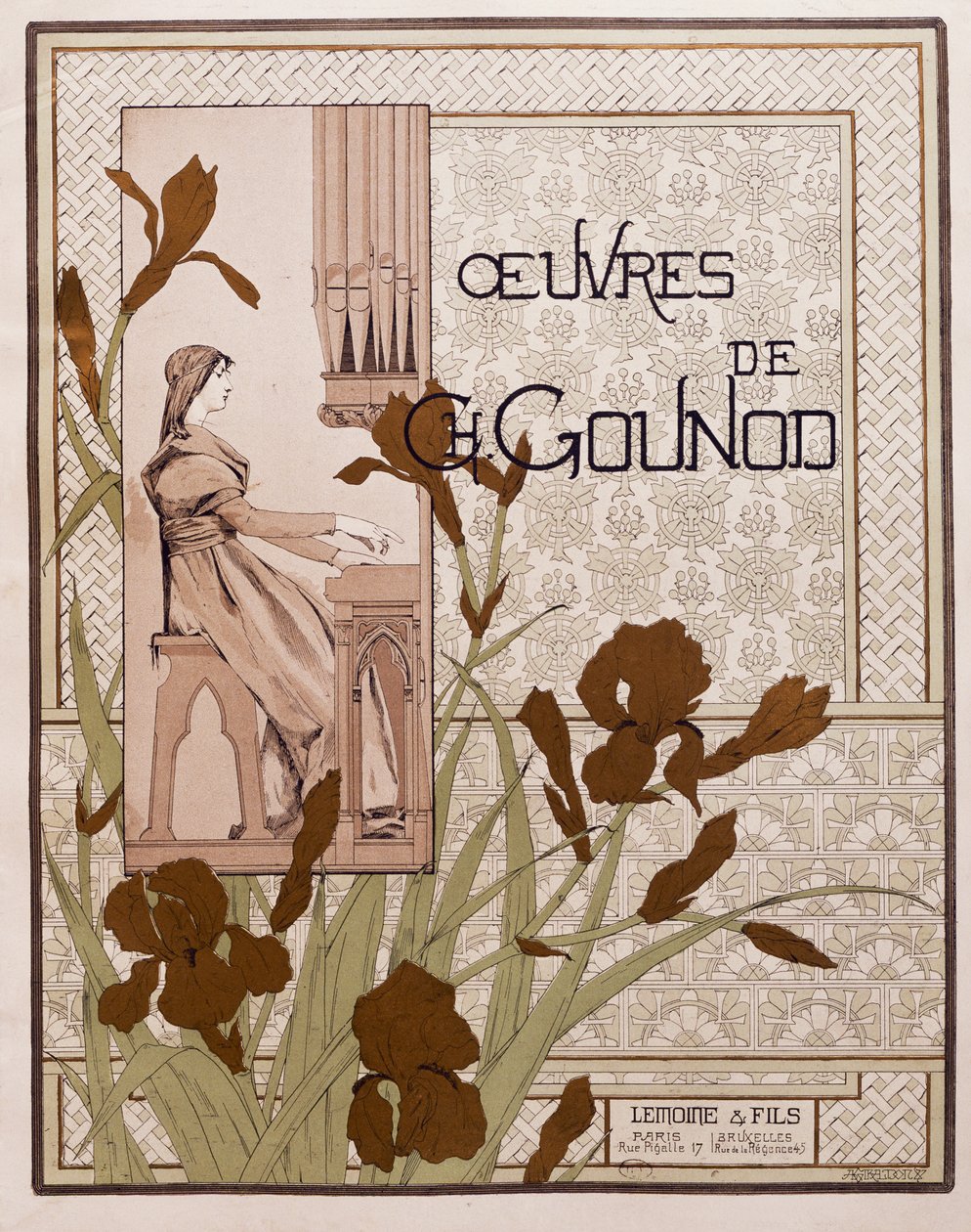 Titulní strana sbírky oper, Charles Gounod od French School