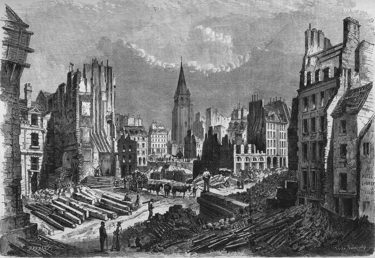 Proměny Paříže za Druhého císařství, Haussmannovská Paříž: otevření rue de Rennes od French School