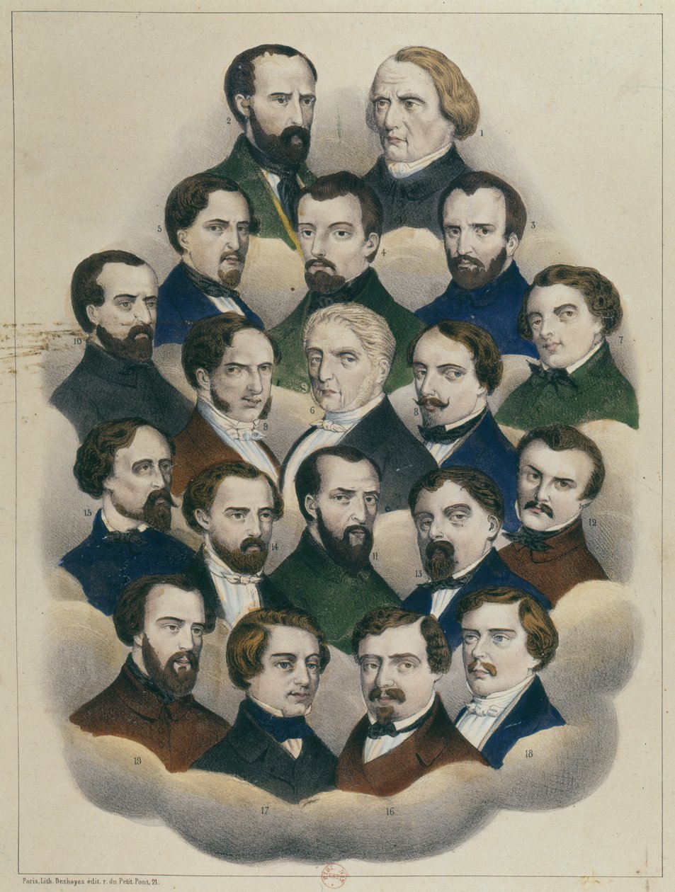 Soud v Bourges s francouzskými republikánskými vůdci demonstrací v Paříži z 15. května 1848 od French School