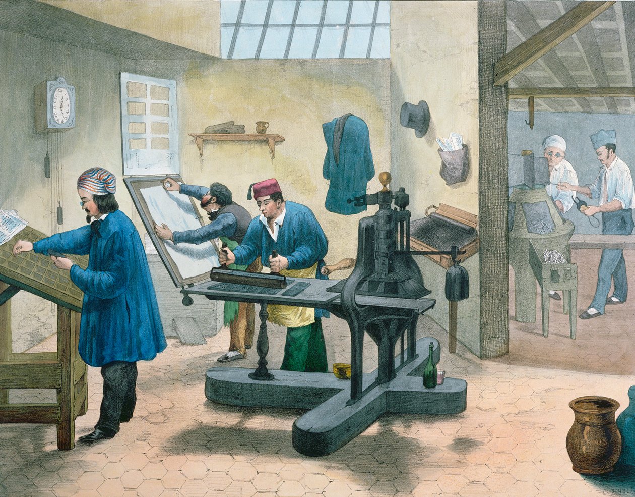 Sazeči a sazeči, c.1860 od French School