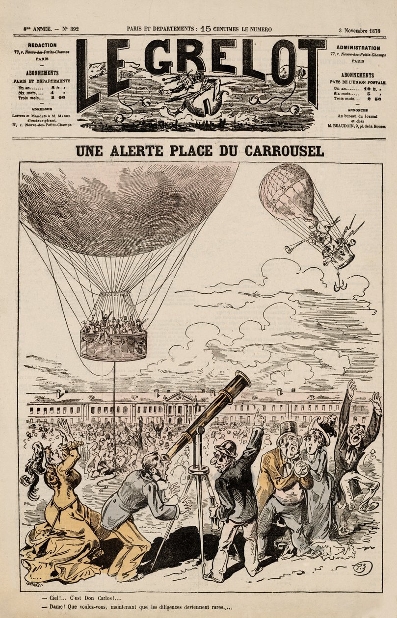 Upozornění, Place du Carrousel, z Le Grelot, 3. listopadu od French School