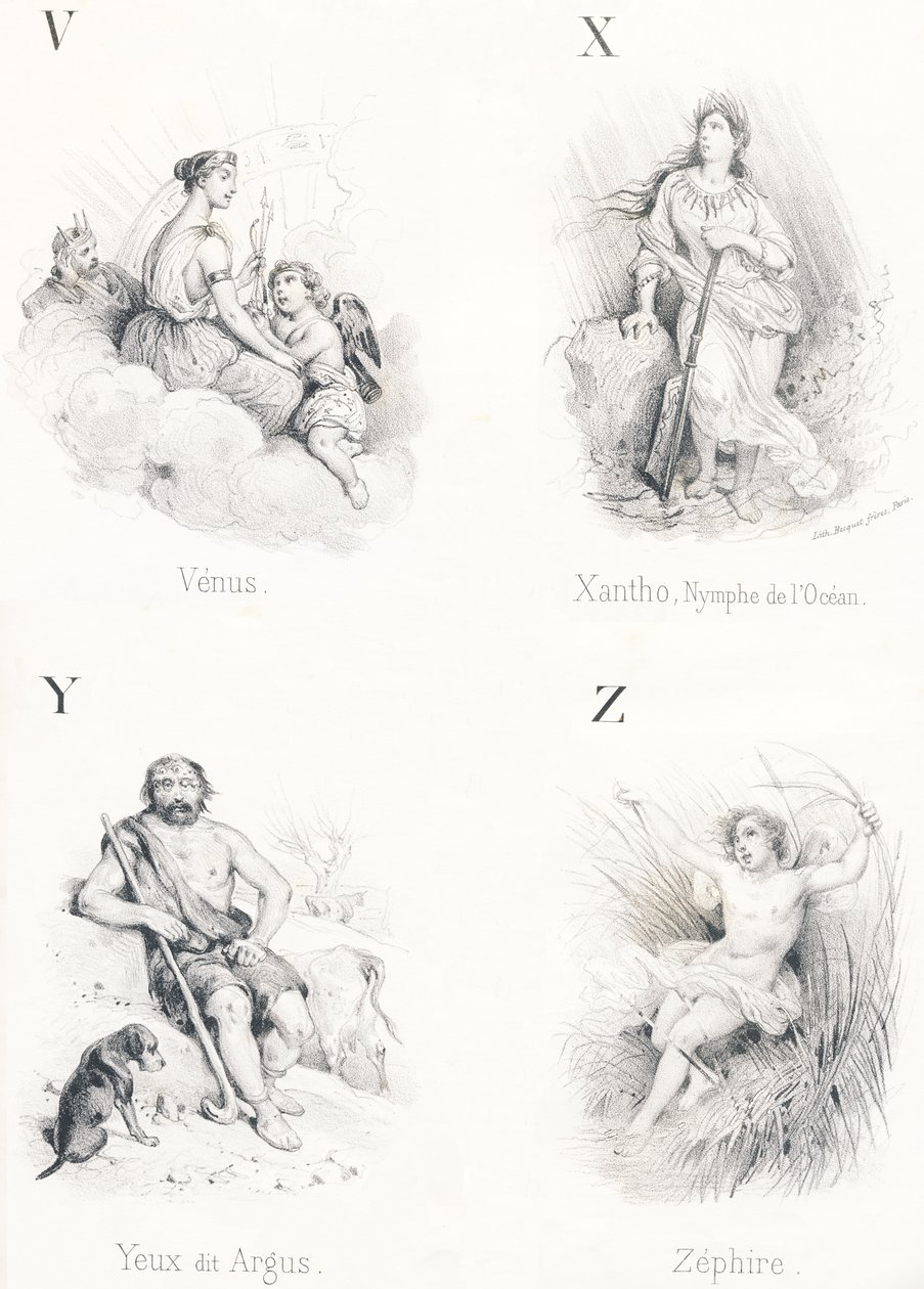 V X Y Z: Venuše, Xantho, Oči, Zephire od French School
