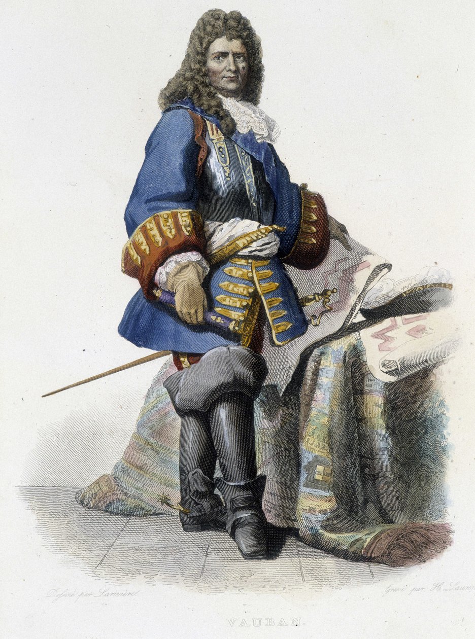 Vauban - v „“ Le Plutarque Français “, ed. Mennechet od French School