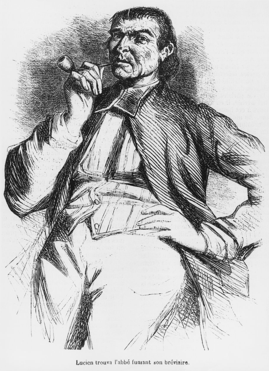 Vautrin, ilustrace ze Splendeurs et Miseres des Courtisanes od Honore de Balzac, vydáno 1867 od French School