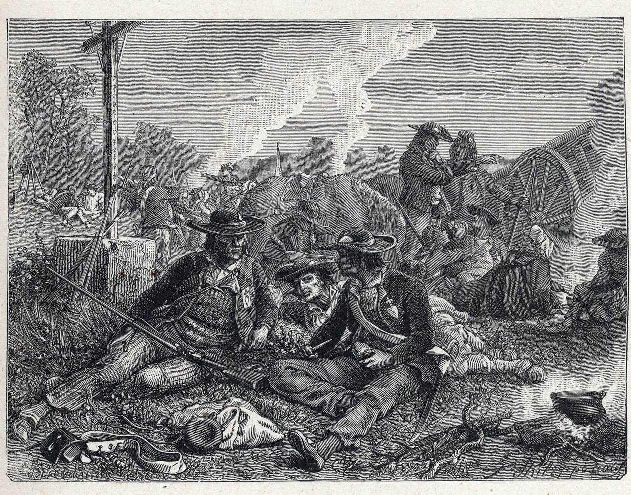 Vendee Wars (1793-1796): tábor vendských povstání. od French School