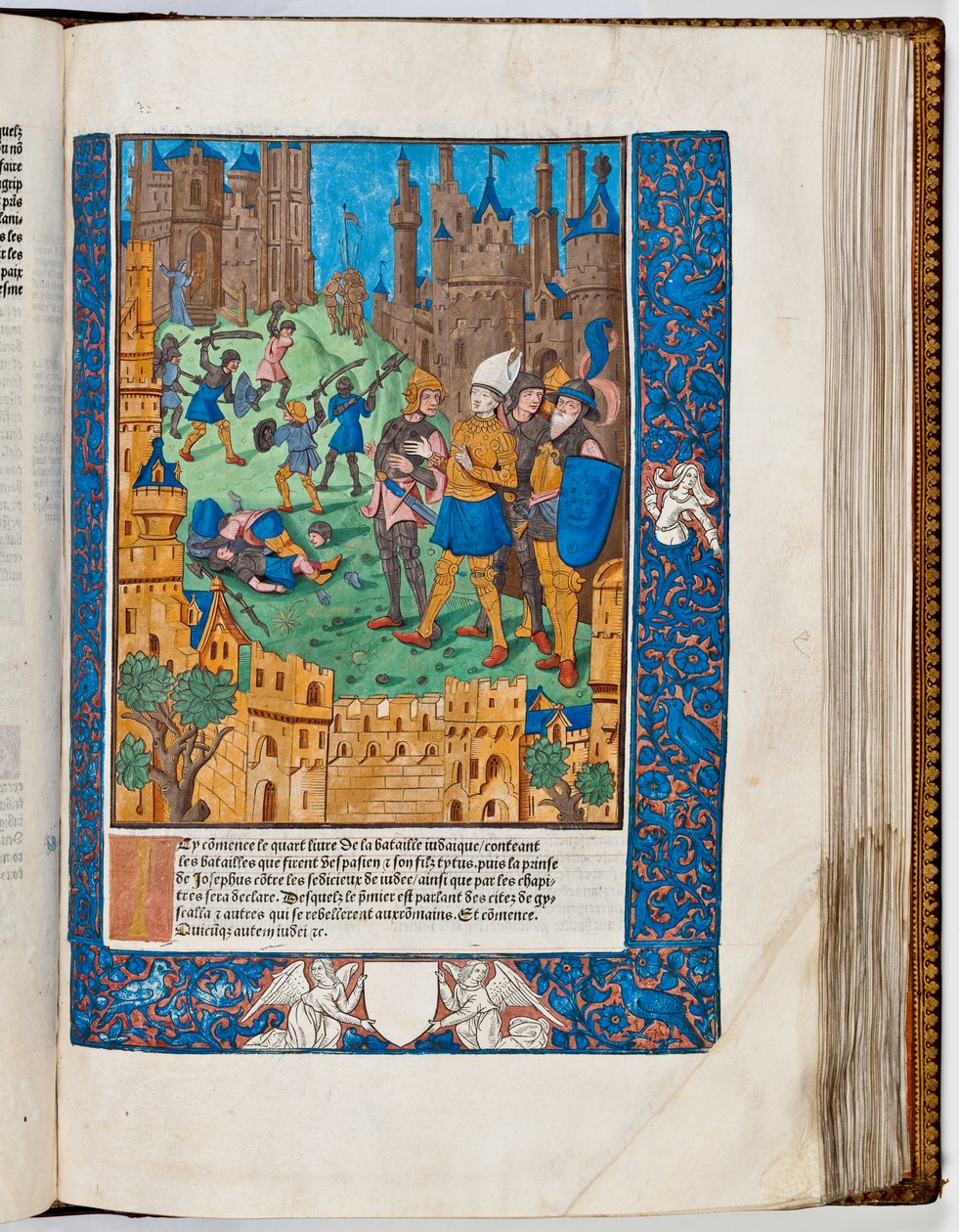 Vespasianus porazil povstání v Galileji, 67 n. l. (ručně kolorovaný tisk) od French School