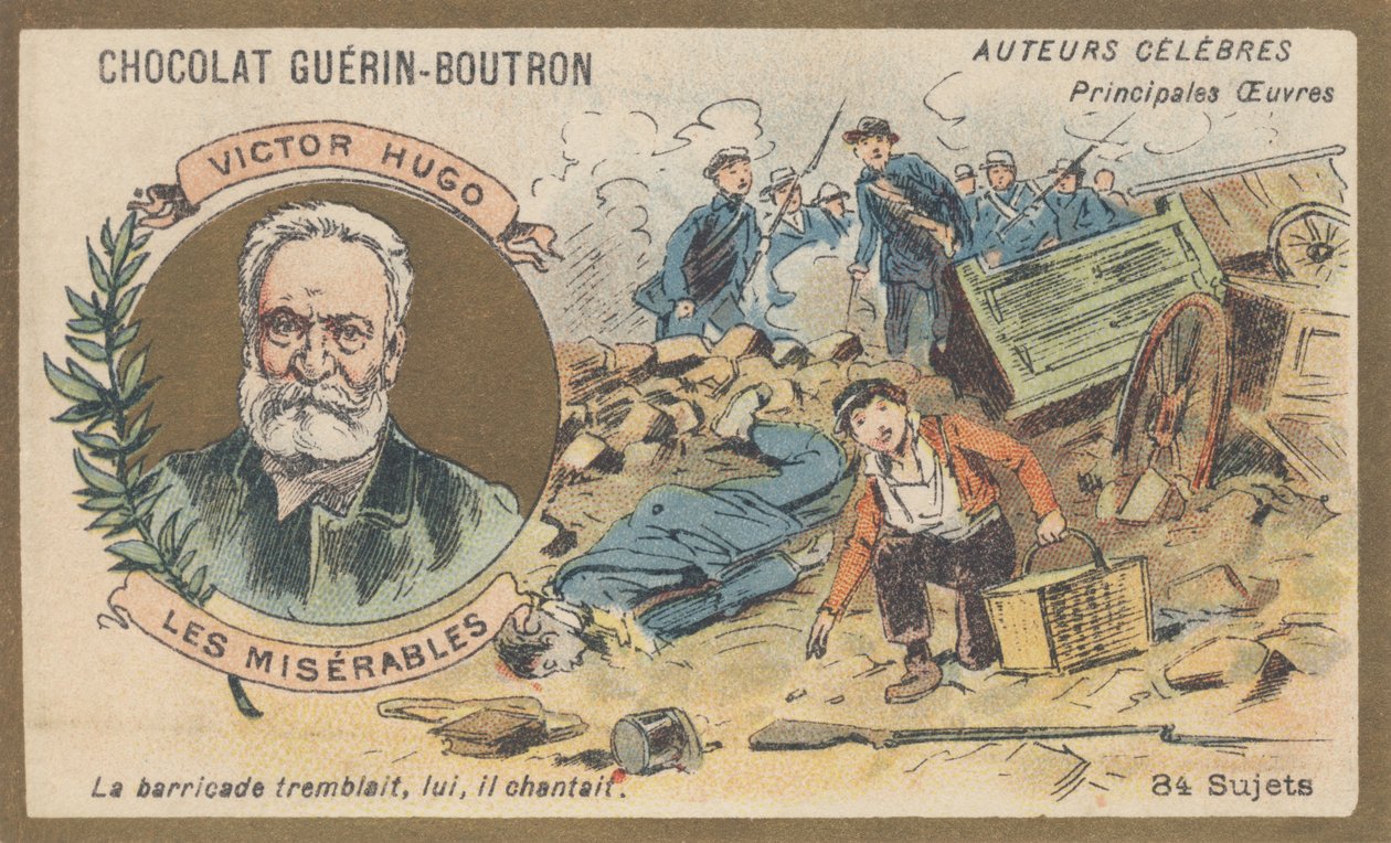 Victor Hugo (1802-1885), francouzský básník, dramatik, spisovatel a romanopisec, autor „Les Miserables“, román (1862) od French School