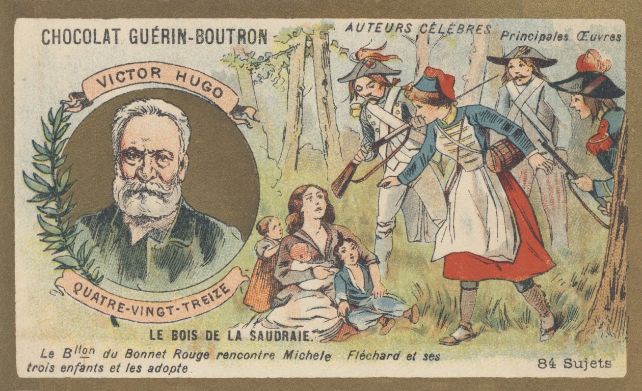 Victor Hugo (1802-1885), francouzský básník, dramatik, spisovatel a romanopisec, autor románu „devadesát tři“ (1874) od French School